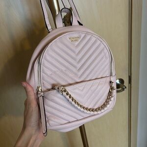 Victoria's Secret Blush Quilted Backpack